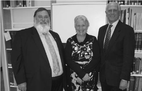 The Hon. Dick Adams MP (Joint Chair), Roxanne Missingham (Parliamentary Librarian)